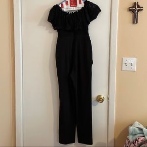 Express brand black jumpsuit